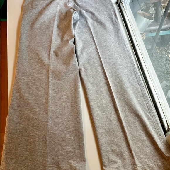 Gap Wide Leg Knit Pants Light Grey 0P - Picture 2 of 8
